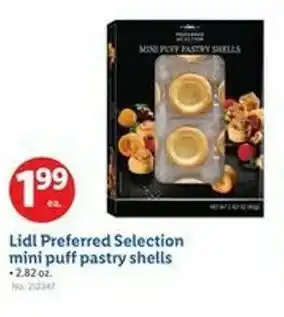 Lidl Lidl Preferred Selection mini puff pastry shells offer