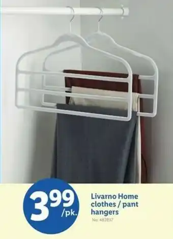 Lidl Livarno Home clothes/pant hangers offer