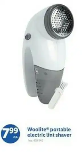 Lidl Woolite portable electric lint shaver offer