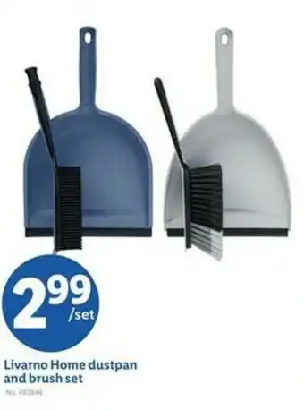 Lidl Livarno Home dustpan and brush set offer