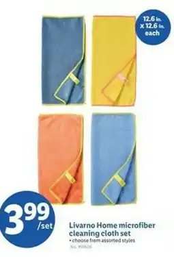 Lidl Livarno Home microfiber cleaning cloth set offer