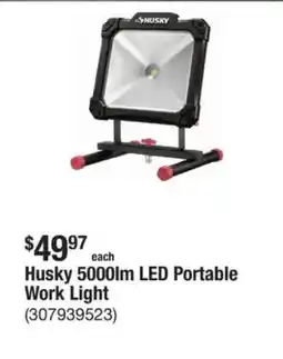 The Home Depot Husky 5000lm LED Portable Work Light offer