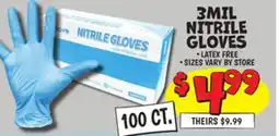 Ollie's 3MIL NITRILE GLOVES offer