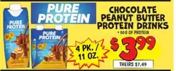 Ollie's CHOCOLATE PEANUT BUTTER PROTEIN DRINKS offer