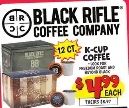 Ollie's BLACK RIFLE COFFEE COMPANY K-CUP COFFEE offer