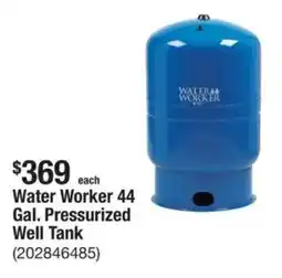 The Home Depot Water Worker 44 Gal. Pressurized Well Tank offer