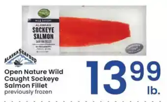 Albertsons Open Nature Wild Caught Sockeye Salmon Fillet offer