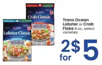 Albertsons Trans Ocean Lobster or Crab Flake offer