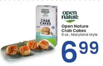 Albertsons Open Nature Crab Cakes offer