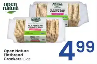 Albertsons Open Nature Flatbread Crackers offer