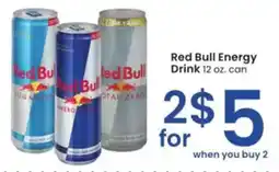 Albertsons Red Bull Energy Drink offer