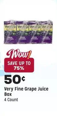 Grocery Outlet Grape Juice Box offer