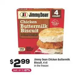 Grocery Outlet Jimmy Dean Chicken Buttermilk Biscuit offer