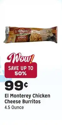 Grocery Outlet Chicken Cheese Burritos offer