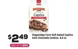 Grocery Outlet Pepperidge Farm Soft Baked Captiva Dark Chocolate Cookies offer