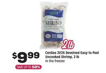 Grocery Outlet CenSea 21/25 Deveined Easy to Peel Uncooked Shrimp offer