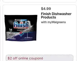 Walgreens Finish Dishwasher Products offer