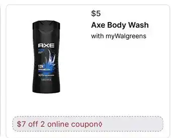 Walgreens Axe Body Wash offer