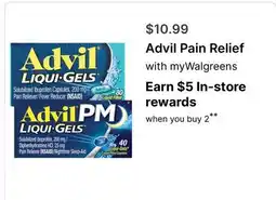 Walgreens Advil Pain Relief offer