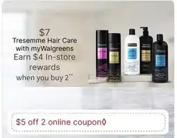 Walgreens Tresemme Hair Care offer