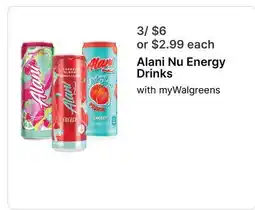 Walgreens Alani Nu Energy Drinks offer