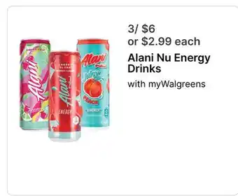 Walgreens Alani Nu Energy Drinks offer