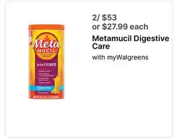 Walgreens Metamucil Digestive Care offer