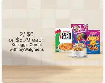 Walgreens Kellogg's Cereal offer