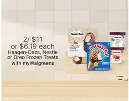 Walgreens Haagen-Dazs, Nestle or Oreo Frozen Treats offer