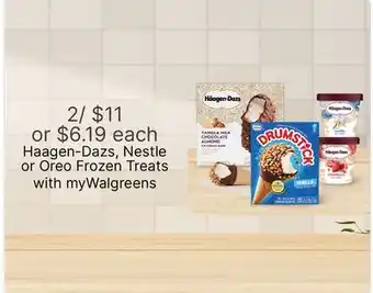 Walgreens Haagen-Dazs, Nestle or Oreo Frozen Treats offer