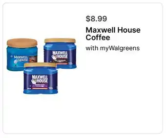 Walgreens Maxwell House Coffee offer