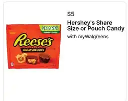 Walgreens Hershey's Share Size or Pouch Candy offer