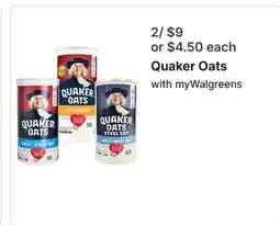 Walgreens Quaker Oats offer