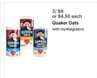 Walgreens Quaker Oats offer