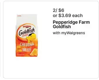 Walgreens Pepperidge Farm Goldfish offer