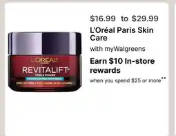 Walgreens L' Oréal Paris Skin Care offer