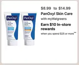 Walgreens PanOxyl Skin Care offer