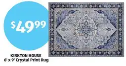 Aldi KIRKTON HOUSE 6' x 9' Crystal Print Rug offer