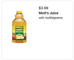 Walgreens Mott's Juice offer