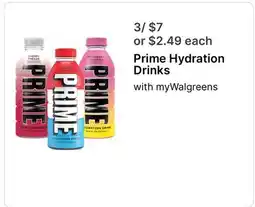 Walgreens Prime Hydration Drinks offer