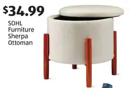 Aldi SOHL Furniture Sherpa Ottoman offer