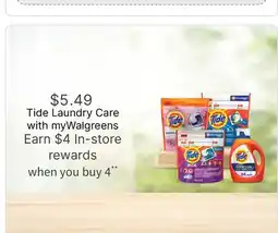 Walgreens Tide Laundry Care offer