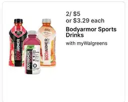 Walgreens Bodyarmor Sports Drinks offer