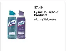 Walgreens Lysol Household Products offer