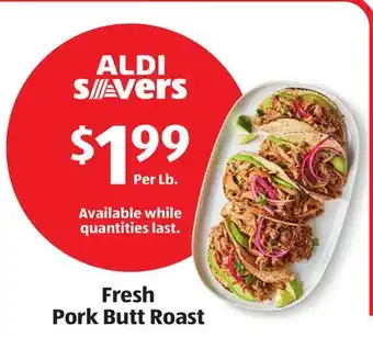 Aldi Fresh Pork Butt Roast offer