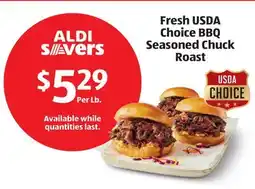 Aldi Fresh USDA Choice BBQ Seasoned Chuck Roast offer