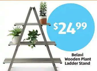 Aldi Belavi Wooden Plant Ladder Stand offer