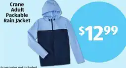 Aldi Crane Adult Packable Rain Jacket offer