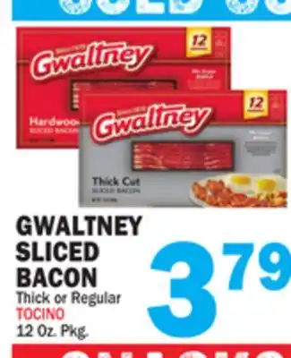 Bravo Supermarkets GWALTNEY SLICED BACON offer