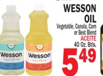 Bravo Supermarkets WESSON OIL offer